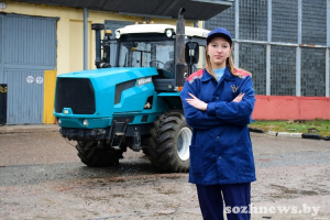 Выпускница Приборского государственного колледжа Диана Мазавец проходит практику в ОАО «Гомсельмаш»